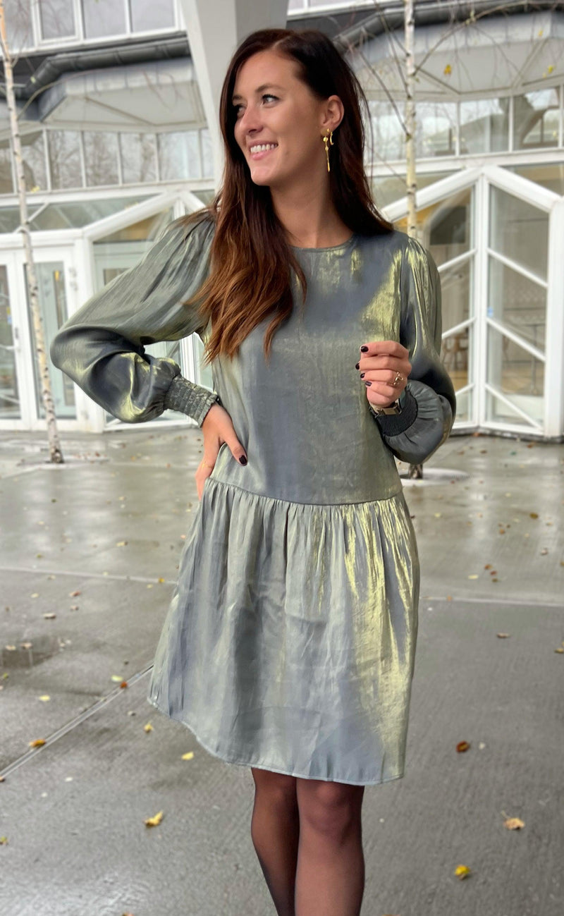 Say INA Copenhagen Kjole - Elina - Green Glitter