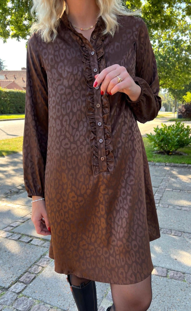 Say INA Copenhagen Kjole - Florina - Chocolate Leopard