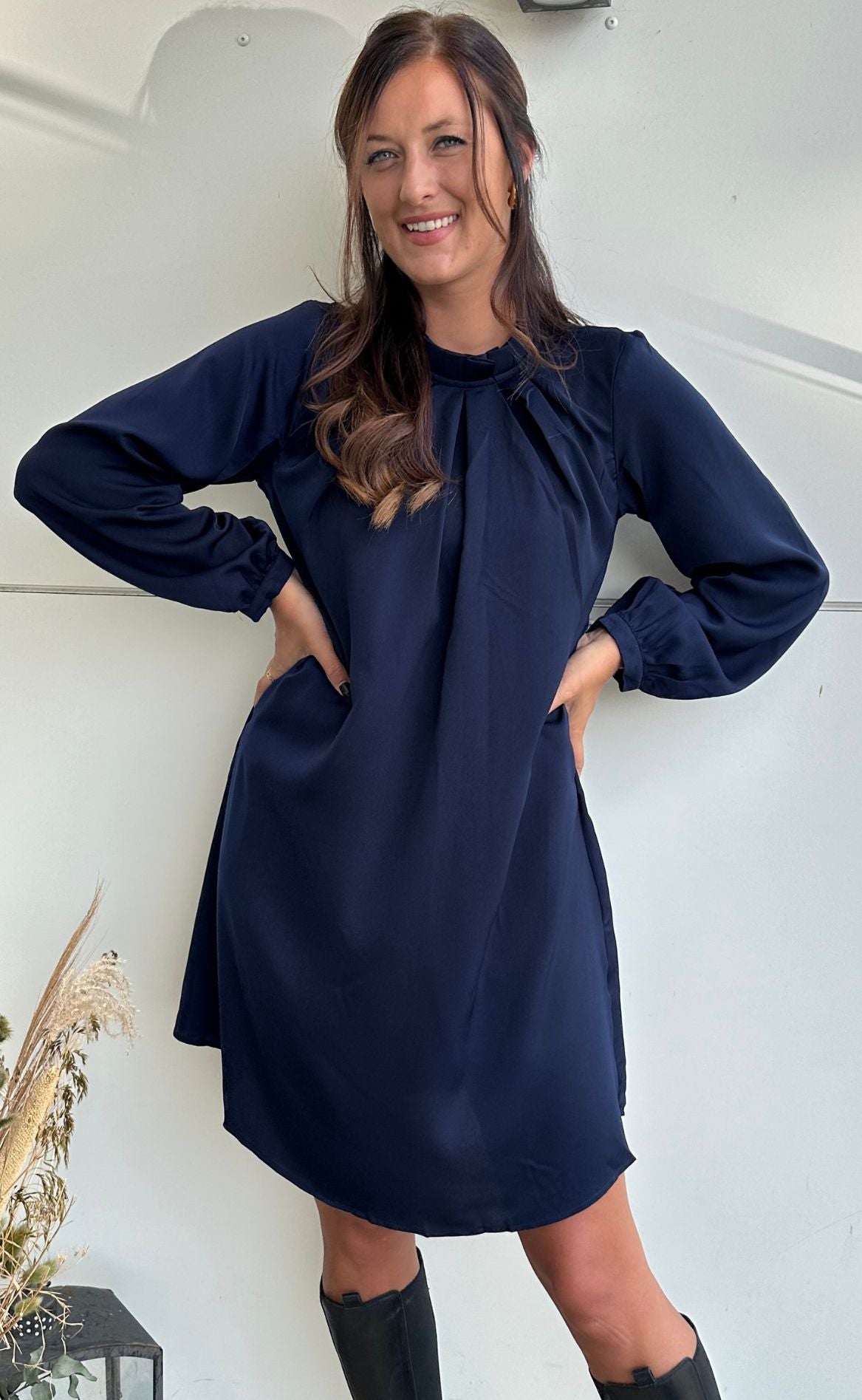 Say INA Copenhagen Kjole - Hazel - Navy Blue