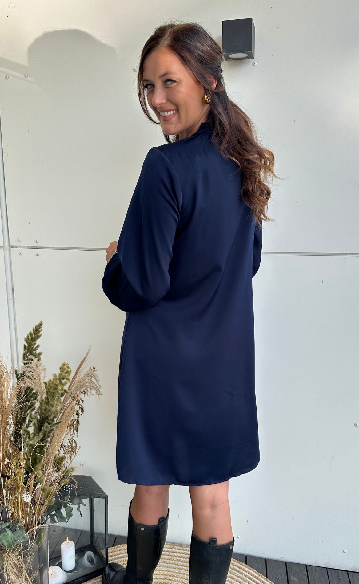 Say INA Copenhagen Kjole - Hazel - Navy Blue
