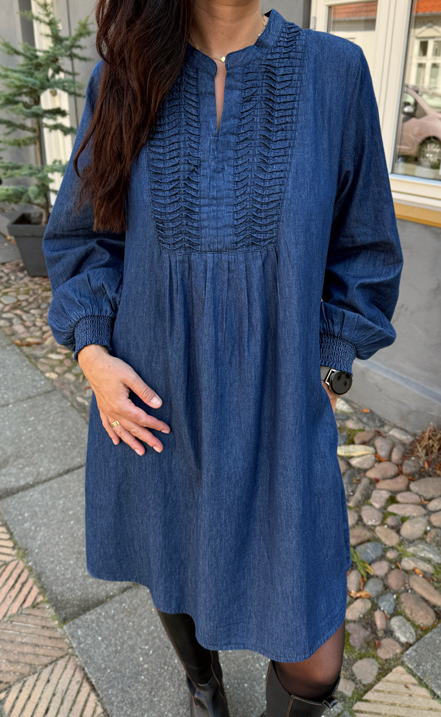 Say INA Copenhagen Kjole - Mona Denim - Denim Blue