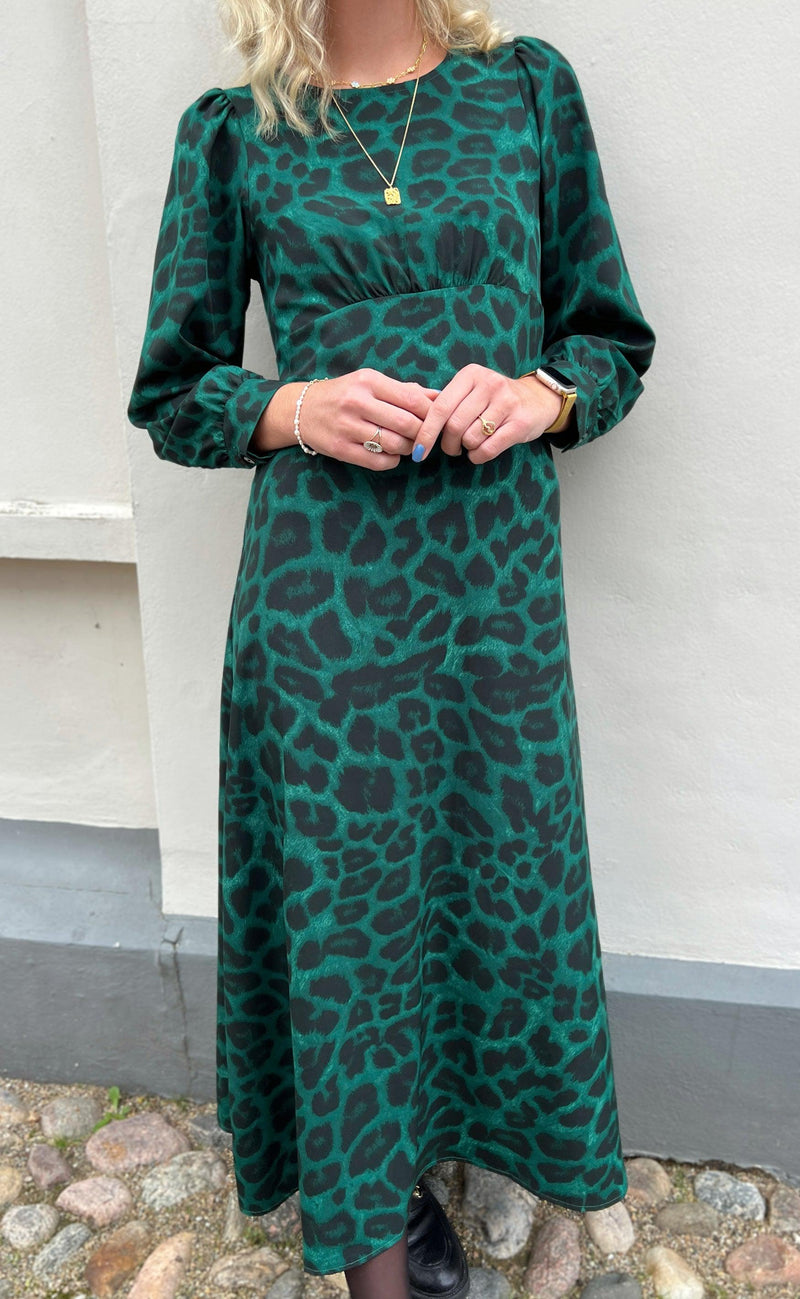 Say INA Copenhagen Kjole - Nova - Green Leopard