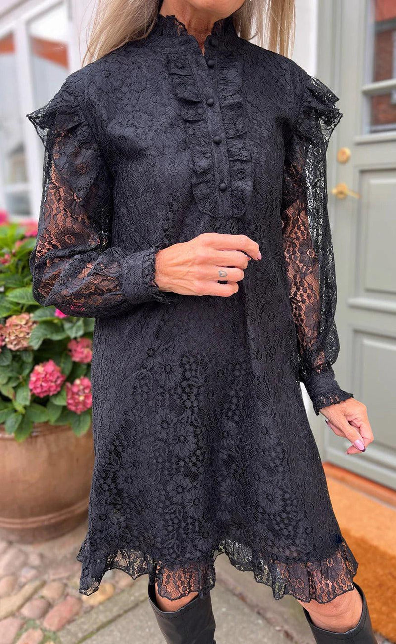 Say INA Copenhagen Kjole - Pia Lace - Black