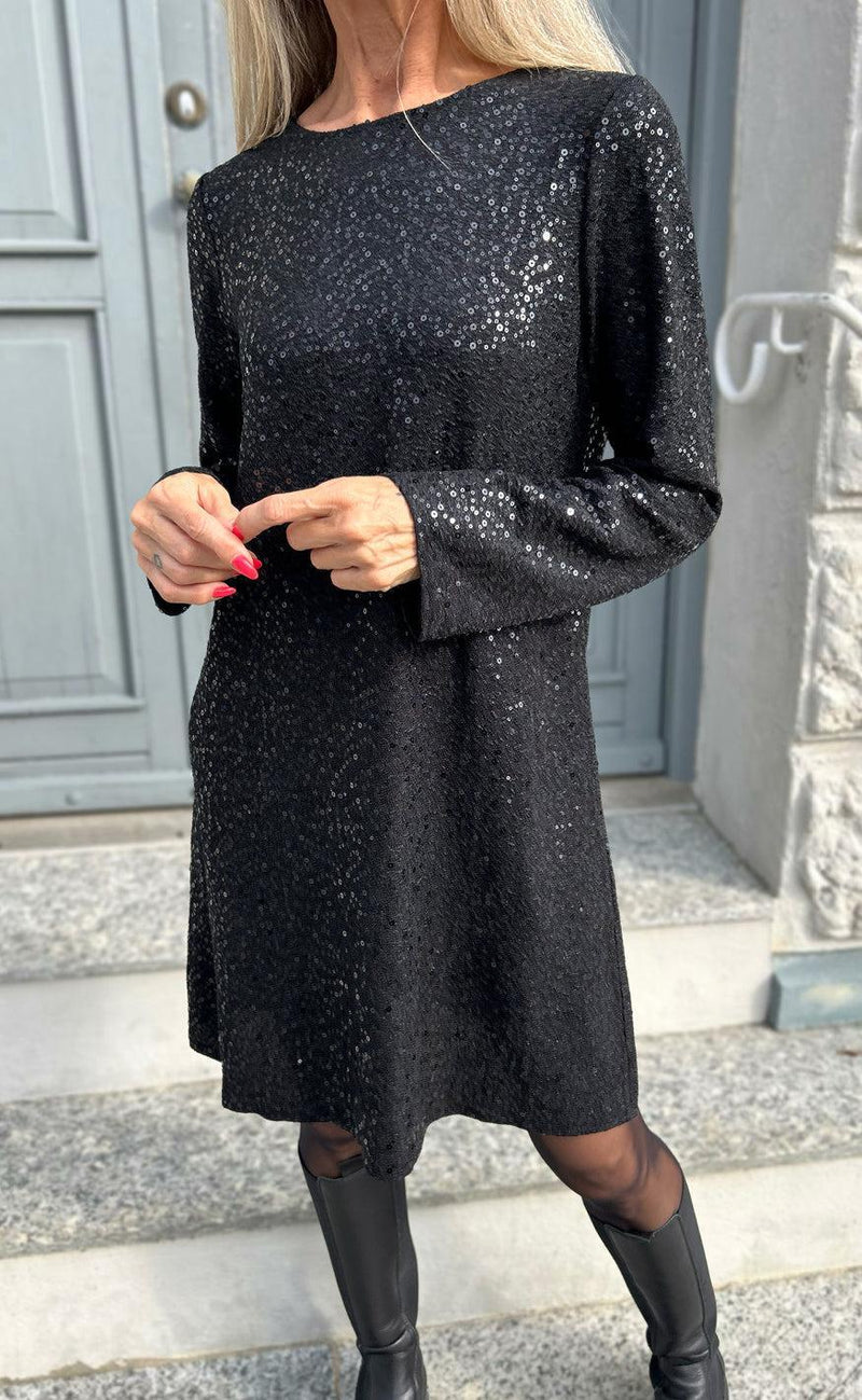 Say INA Copenhagen Kjole - Sima - Black Sequin