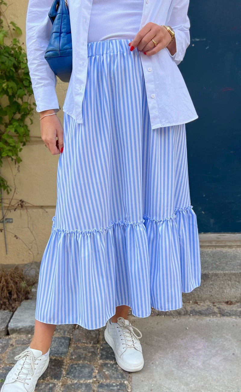 Say INA Copenhagen Nederdel - Hanna - Blue/White Stripe