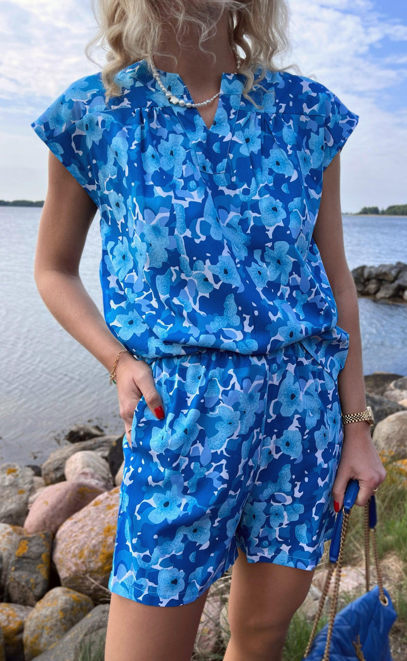 Say INA Copenhagen Shorts - Amelia - Blue Flower