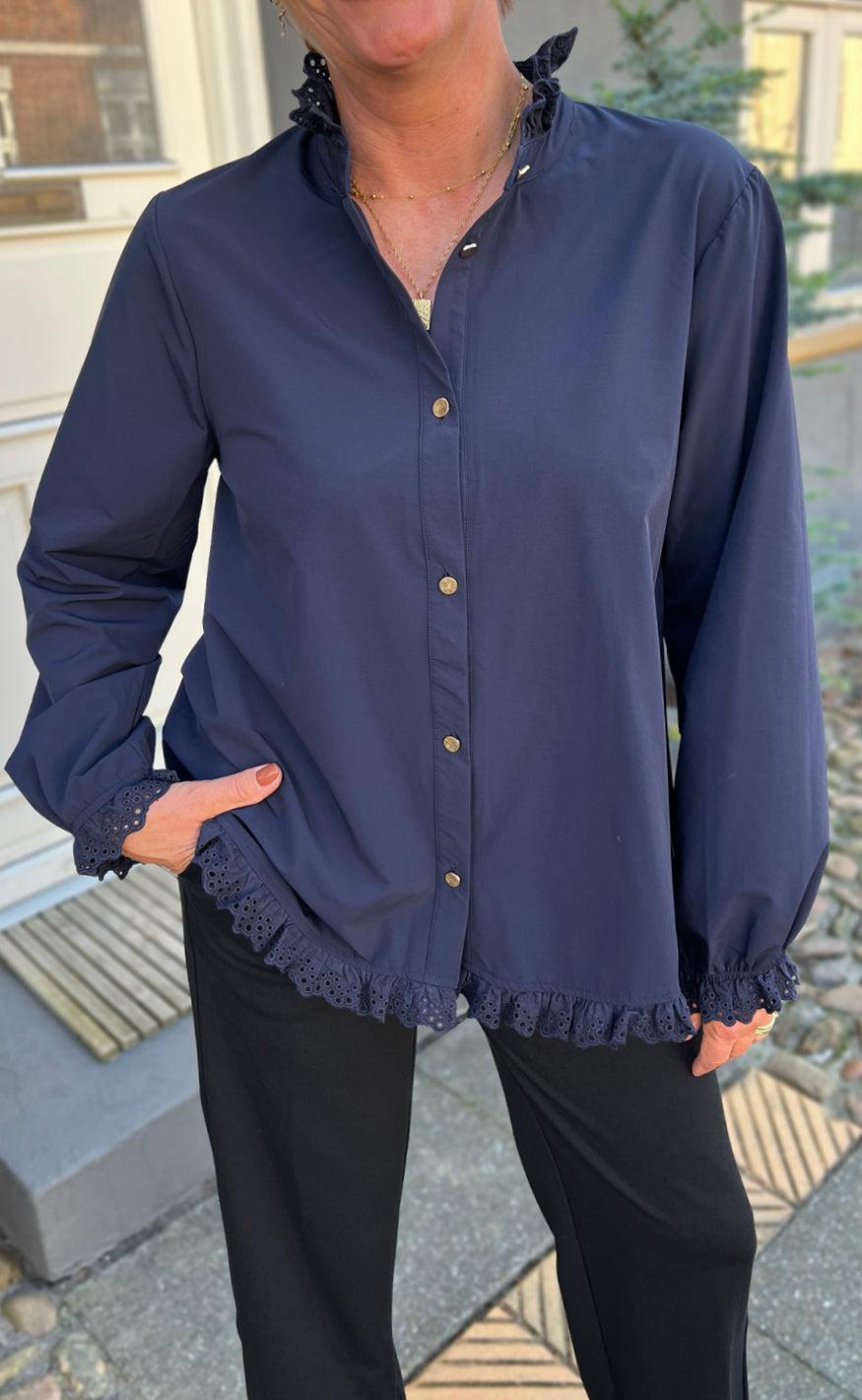 Say INA Copenhagen Skjorte - Annali - Navy Blue