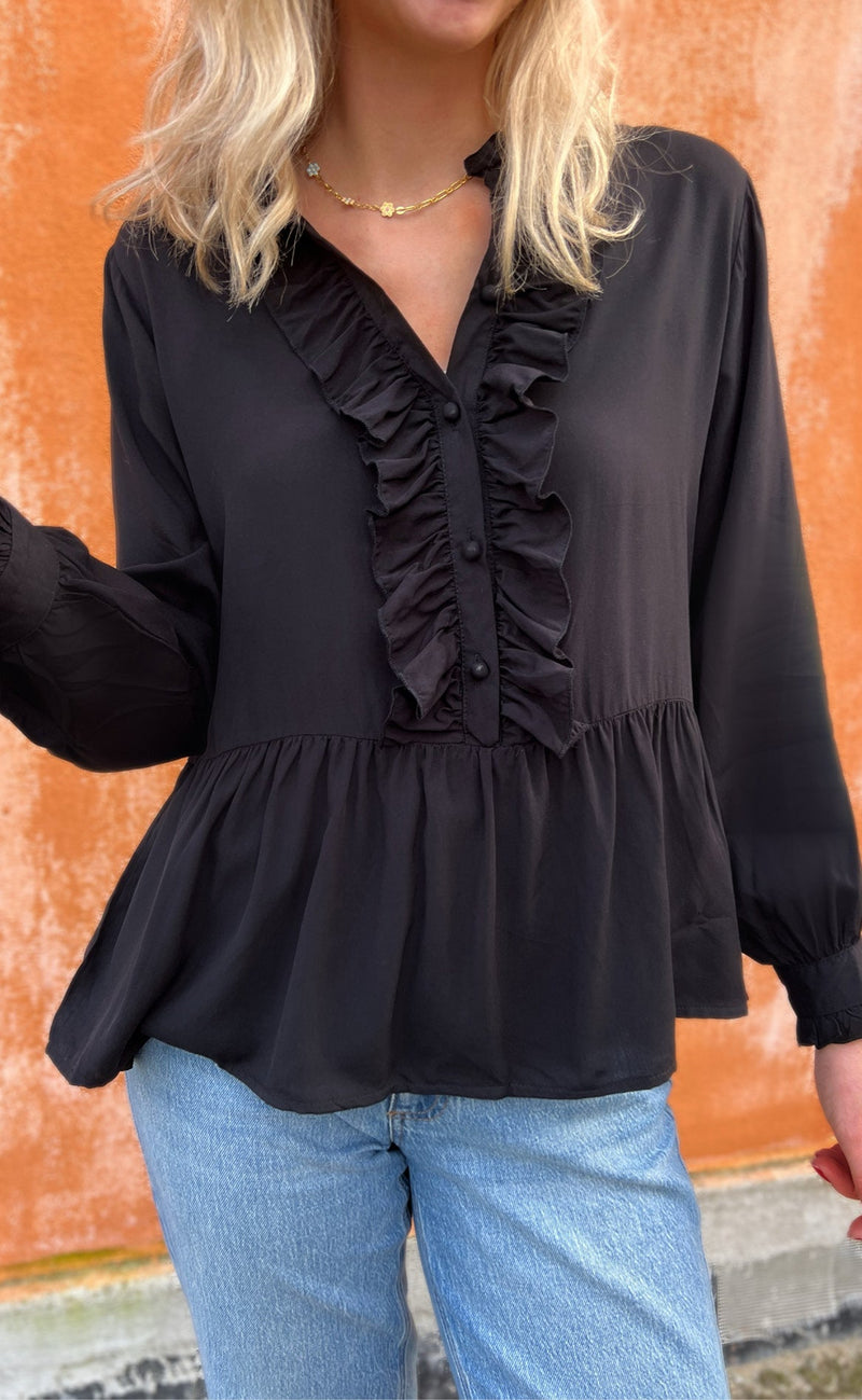 Say INA Copenhagen Skjorte - Evie - Black Viscose