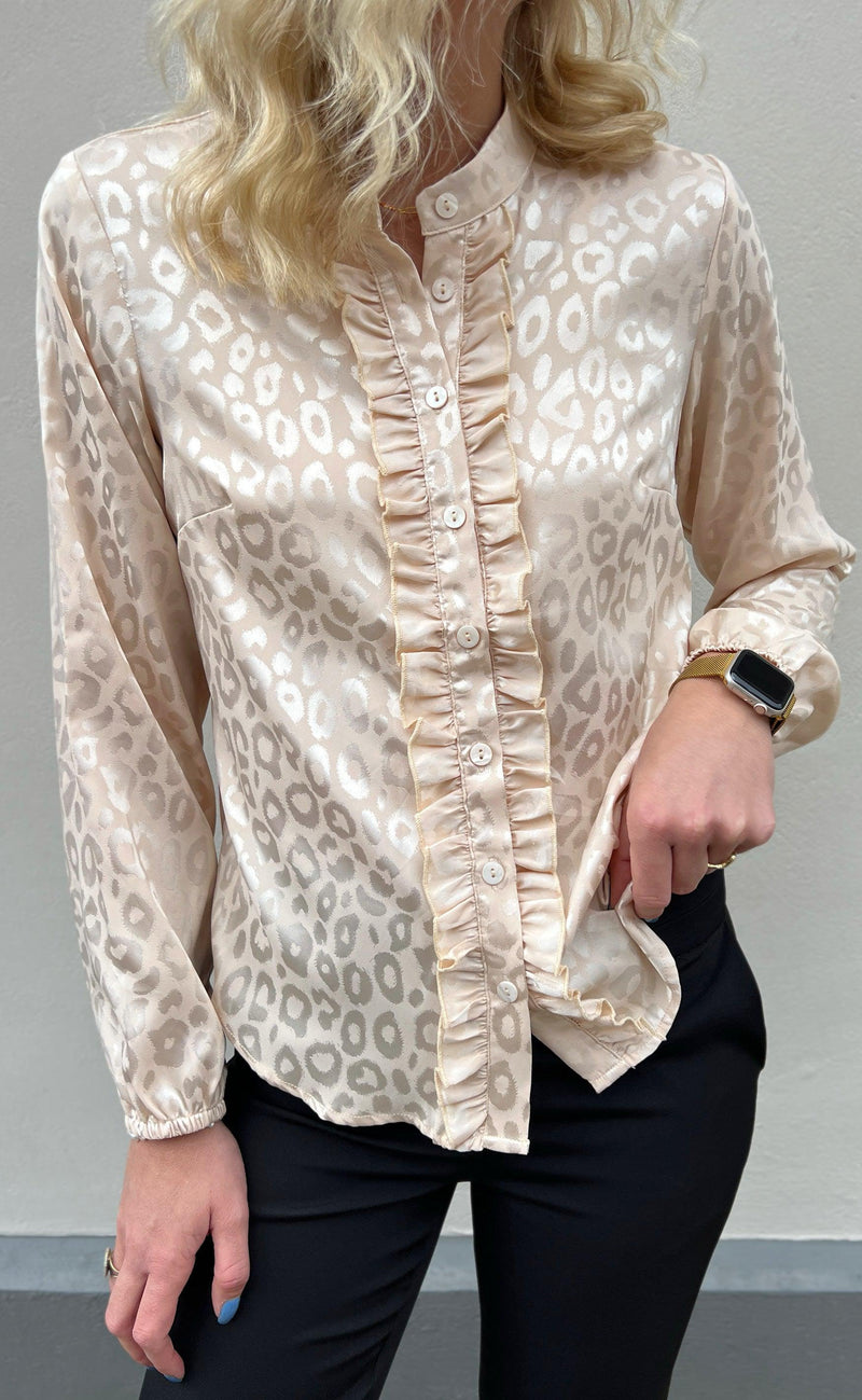 Say INA Copenhagen Skjorte - Florina - Light Leopard