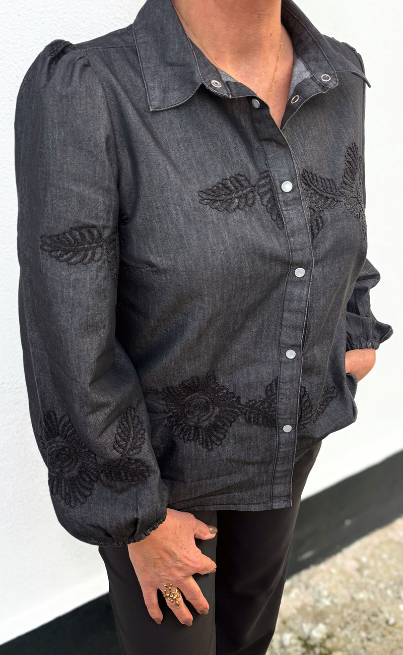 Say INA Copenhagen Skjorte - Jessi - Black Denim
