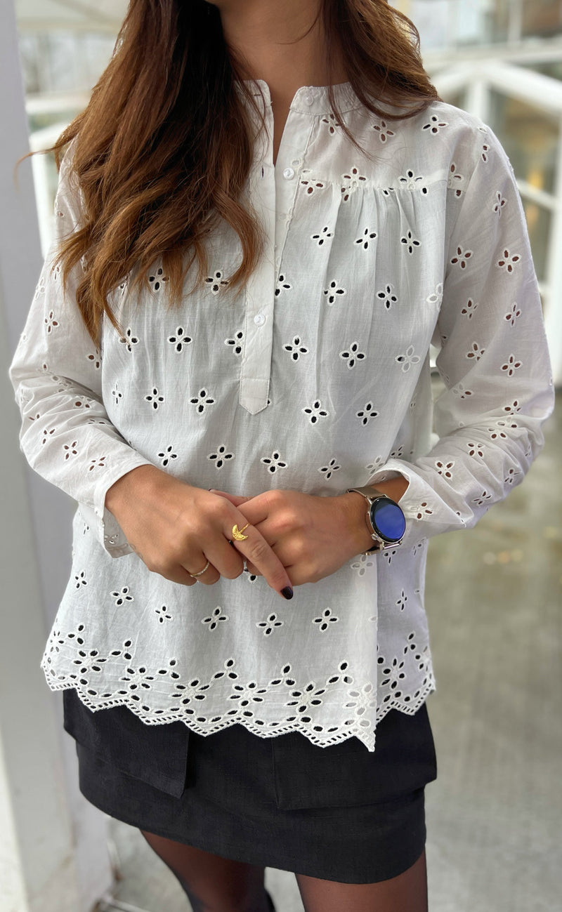 Say INA Copenhagen Skjorte - Kia - White