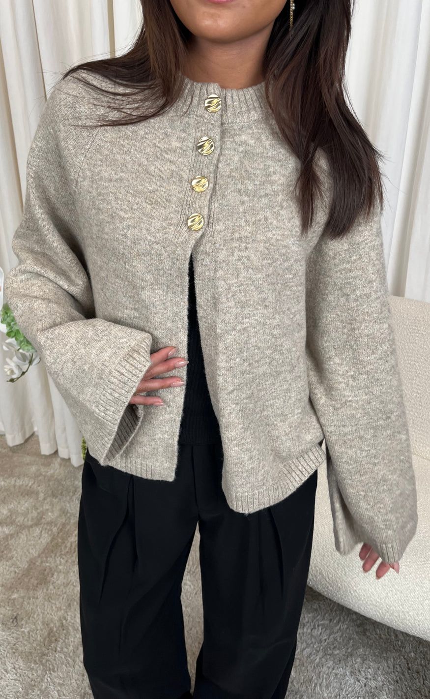 Say INA Copenhagen Strik - Kamilla Knit - Beige Melange