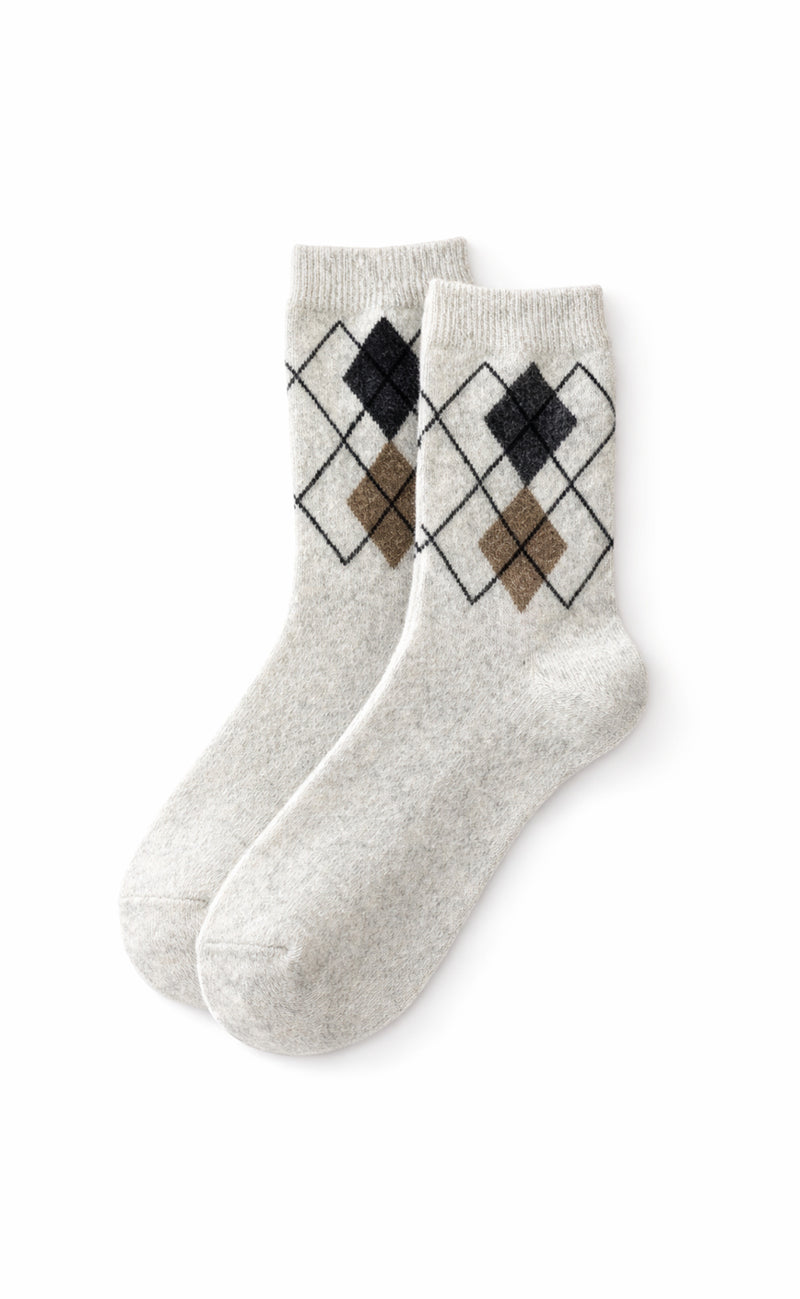 Say INA Copenhagen Strømper - Harlekin - Off White