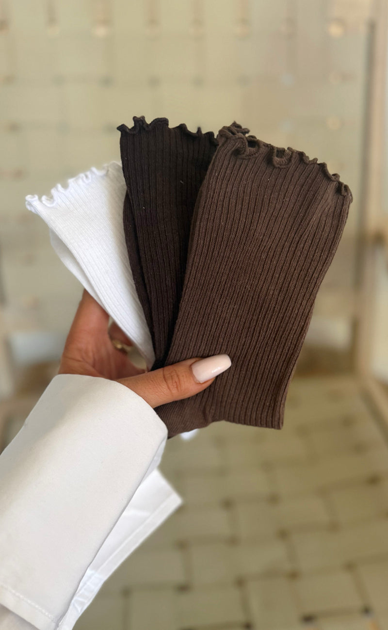 Say INA Copenhagen Strømper - Sally 3-pack - Brown