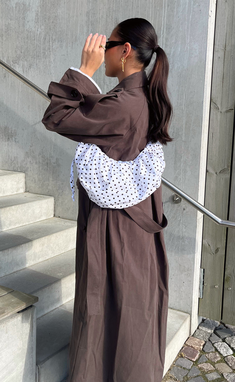 Say INA Copenhagen Taske - Dortea Dotted - White W. Black Dots