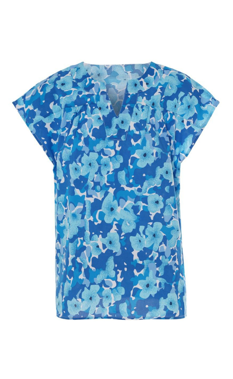 Say INA Copenhagen Top - Amelia - Blue Flower