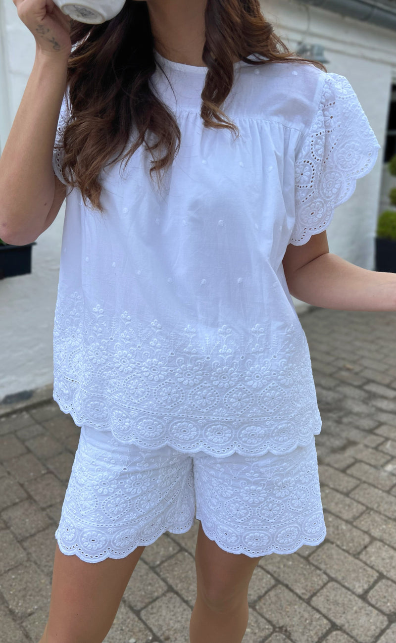 Say INA Copenhagen Top - Line - White
