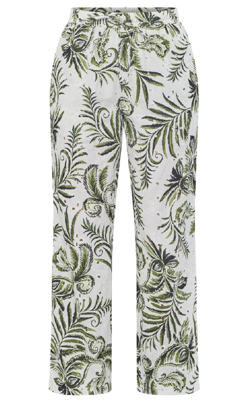 Sisters Point Bukser - Gilma-PA2 - Cream/Green