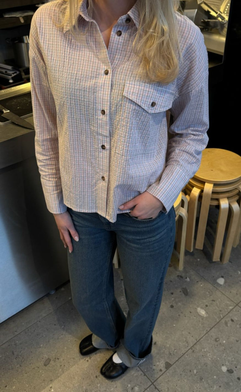 Sisters Point Skjorte - Vibeke-SH - Soft Rose Check
