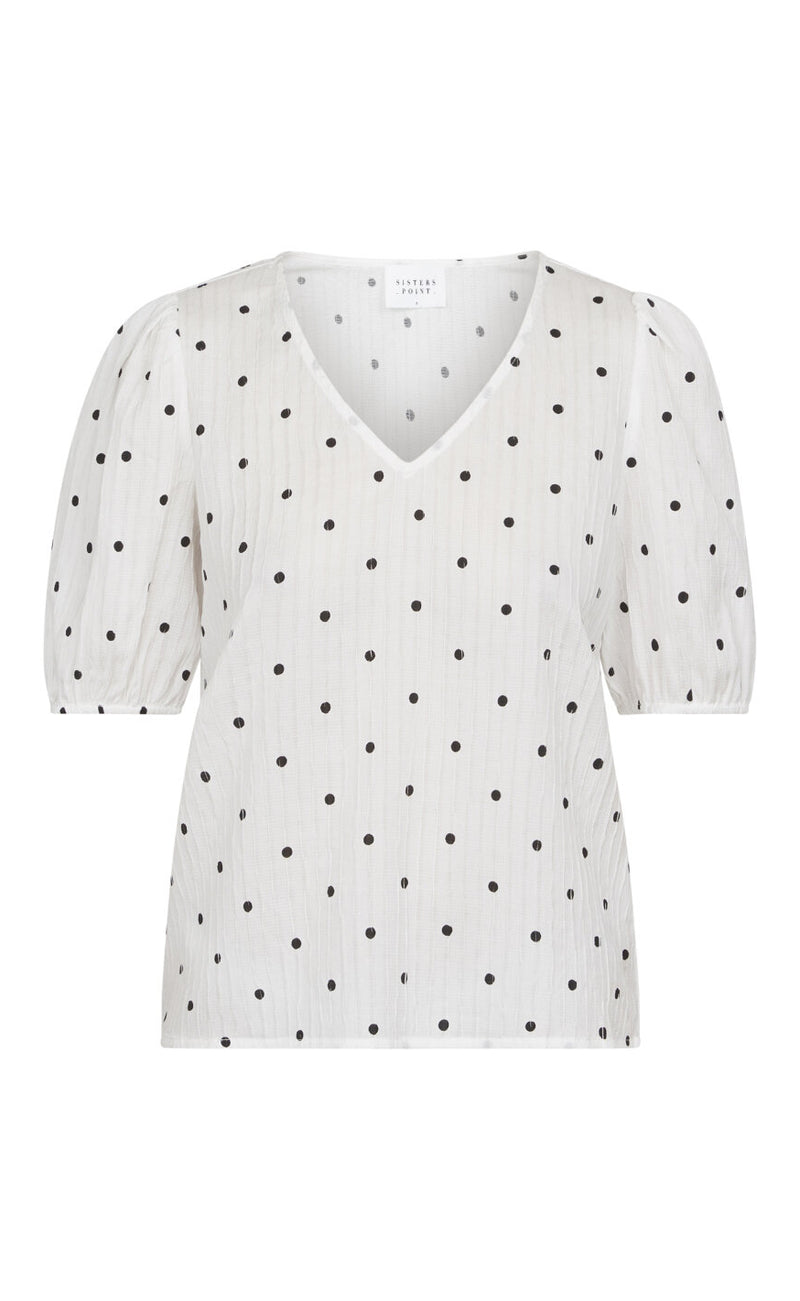 Sisters Point Top - Esca-SS - Off White/Black