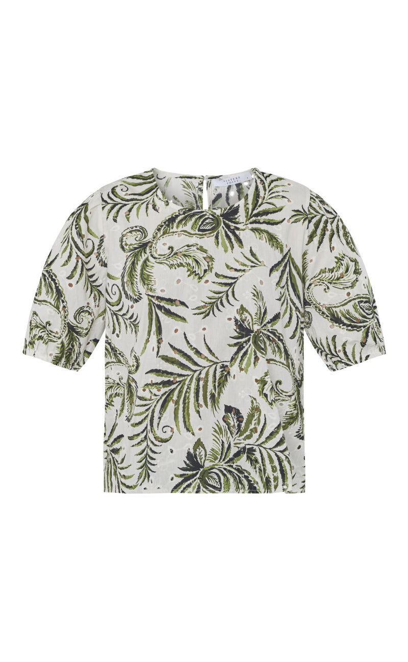 Sisters Point Top - Gilma-O.T - Cream/Green
