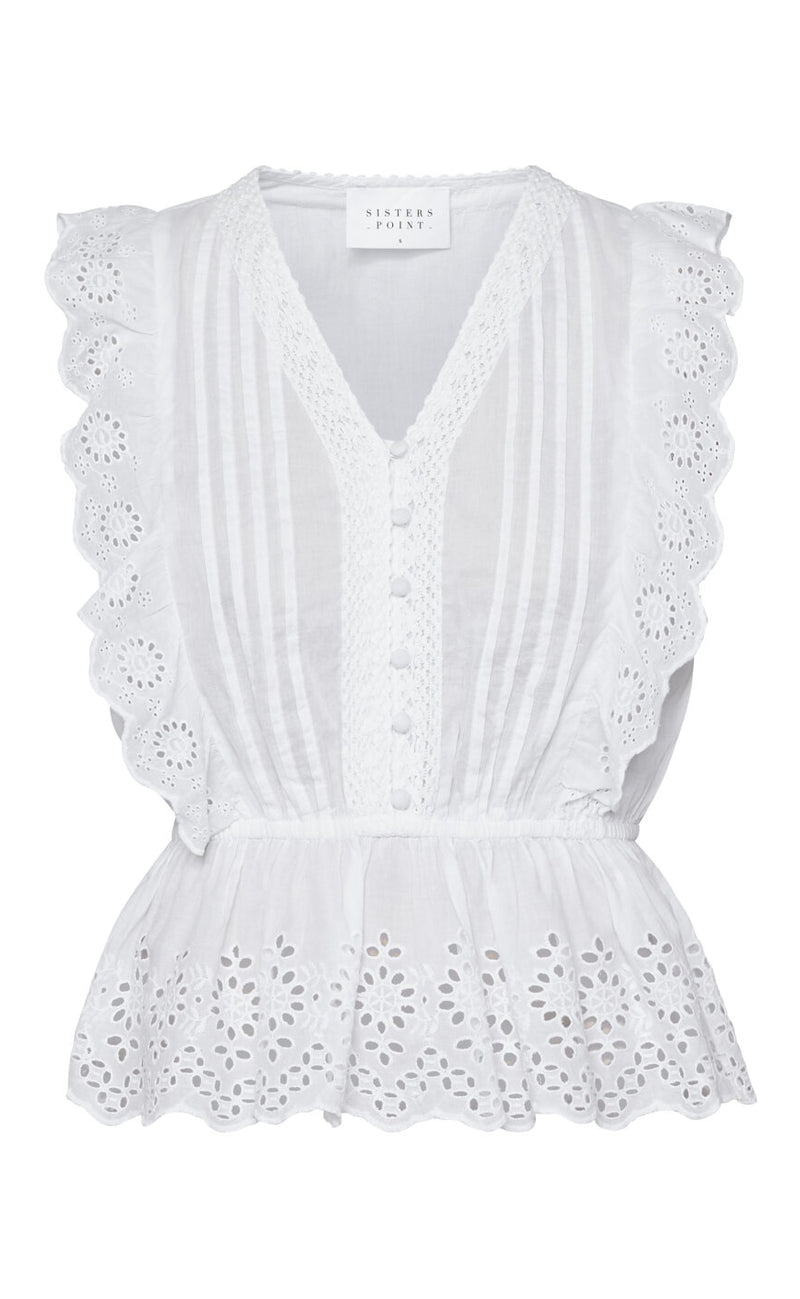 Sisters Point Top - Ulta SS - White