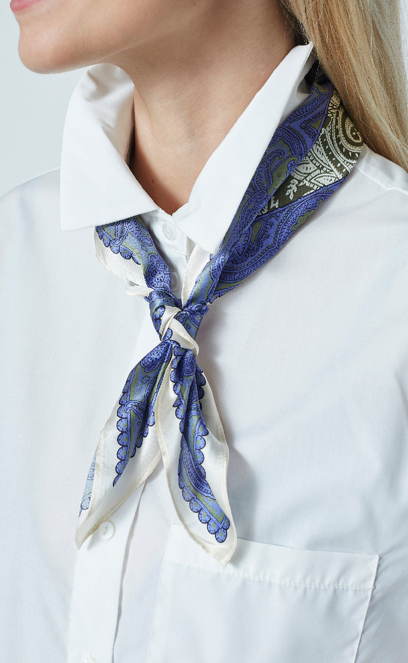 Sisters Point Tørklæde - Scarf-500 - Khaki Comb.