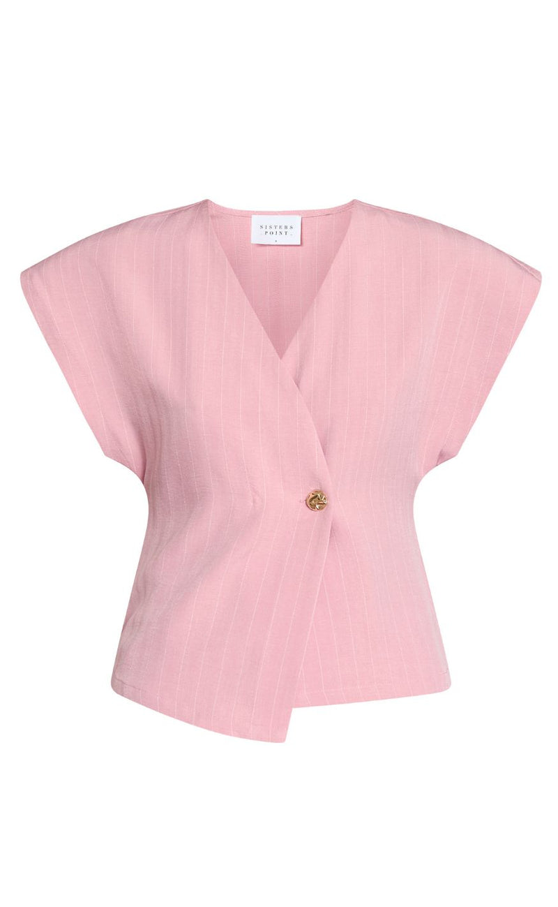 Sisters Point Vest - EVELA-VE2 - Mauve Pinstripe