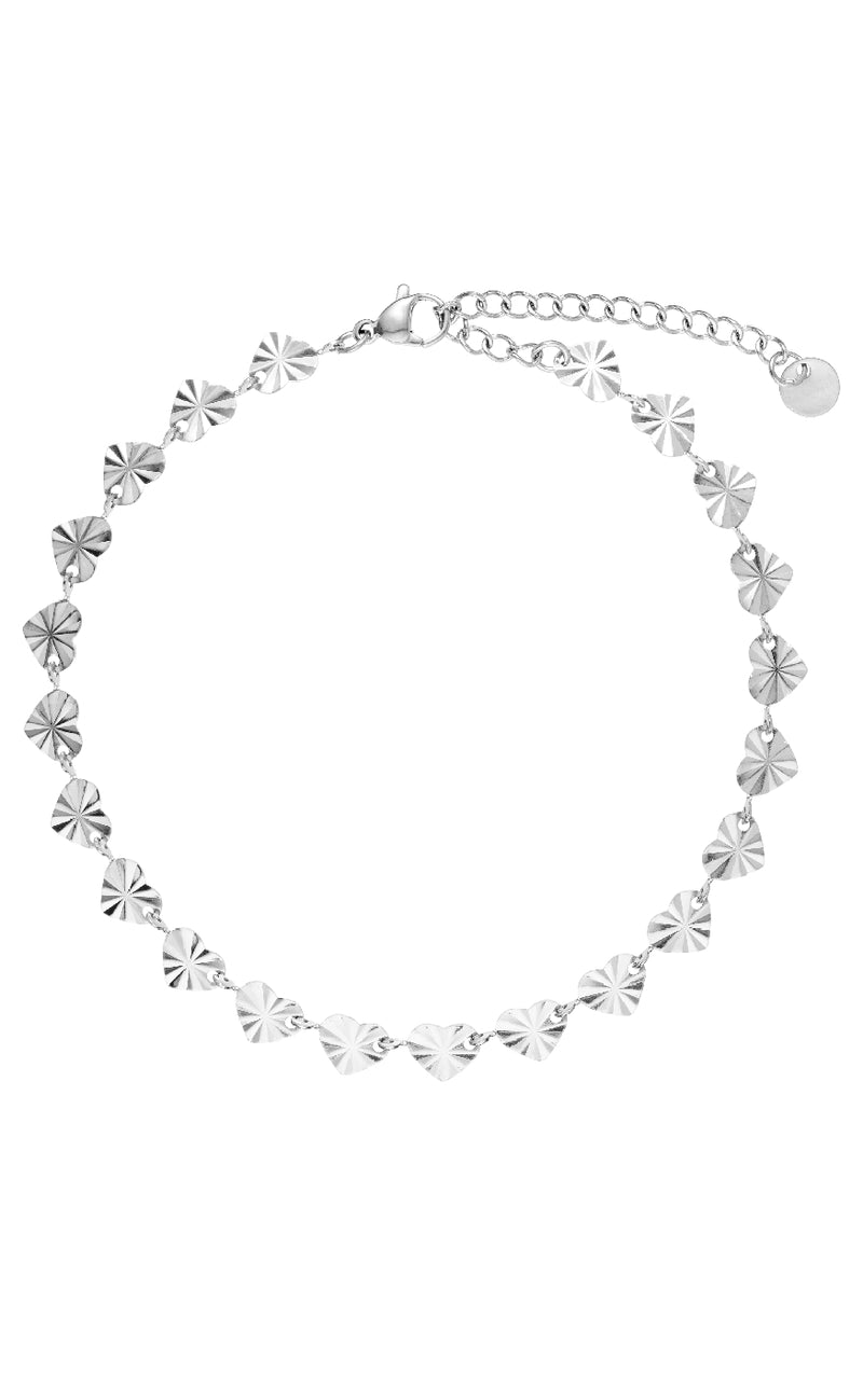 Smykkeli Copenhagen Ankelkæde - Palma - Silver Colour