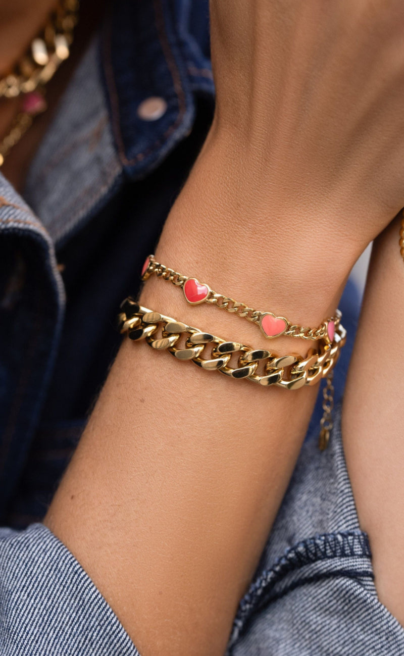 Smykkeli Copenhagen Armbånd - Venice - Gold Colour Chain