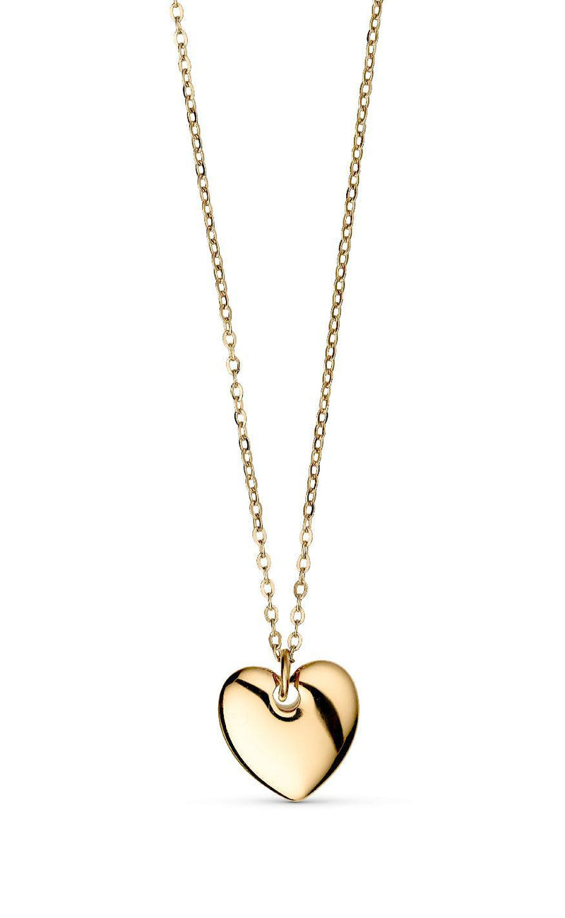 Smykkeli Copenhagen Halskæde - Houston Heart - Gold Colour