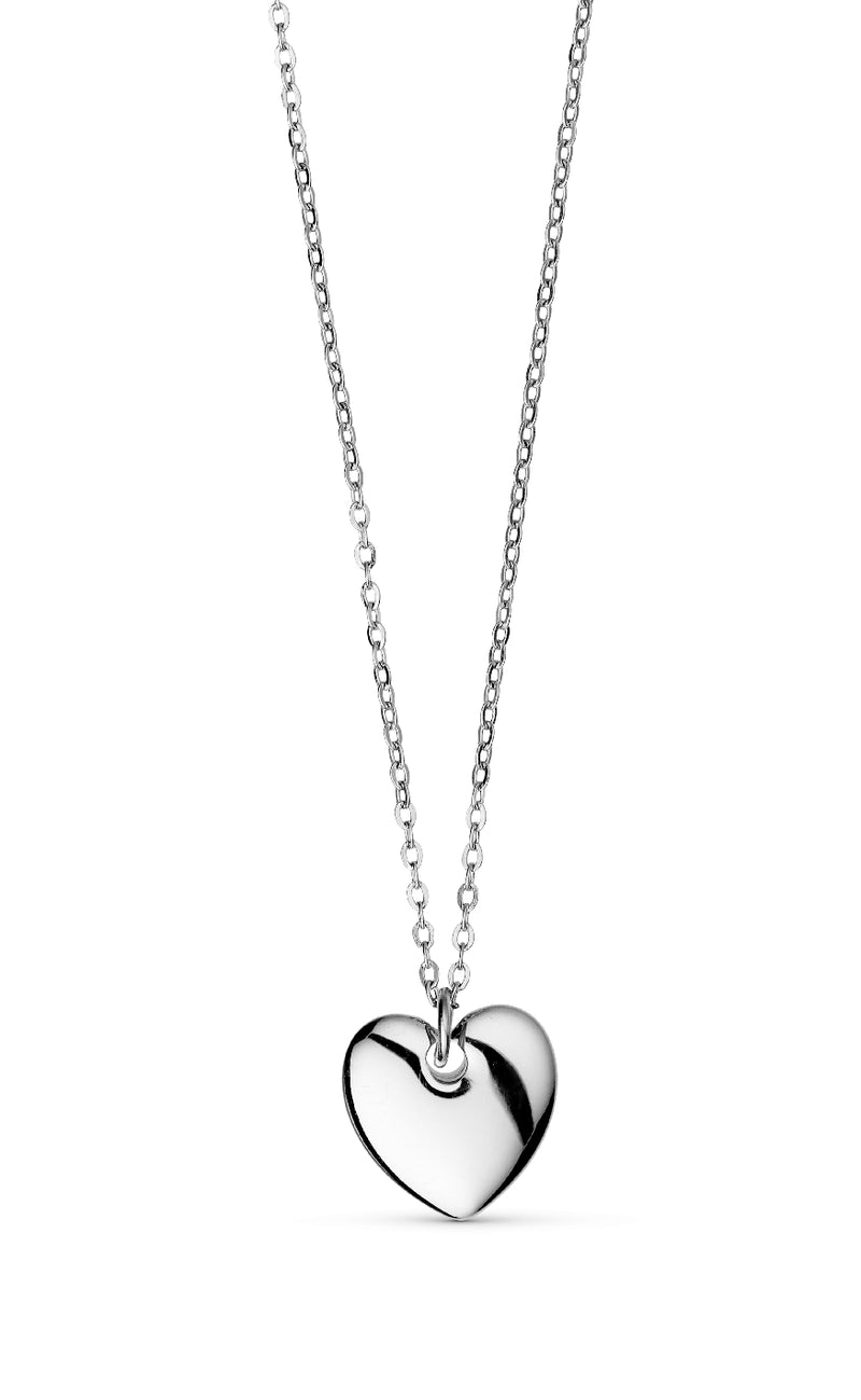 Smykkeli Copenhagen Halskæde - Houston Heart - Silver Colour
