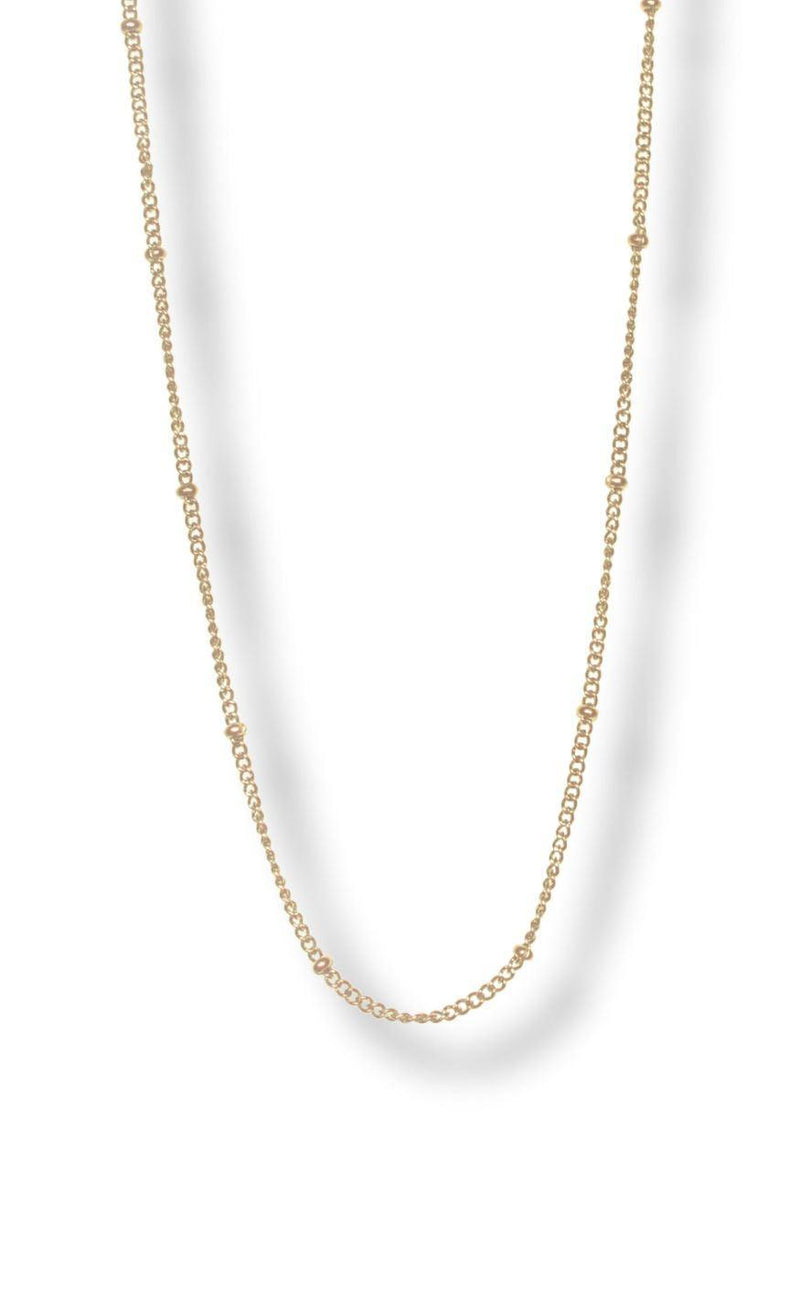 Smykkeli Copenhagen Halskæde - Plain Ball - Gold Colour