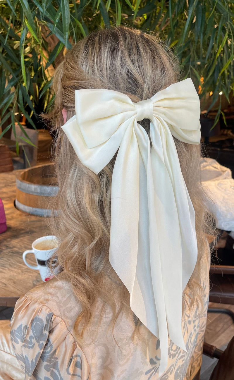 Smykkeli Copenhagen Hårpynt - Big Bow - Off White