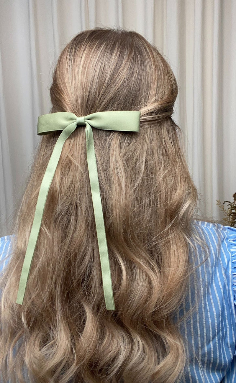 Smykkeli Copenhagen Hårpynt - Bow - Dusty Green