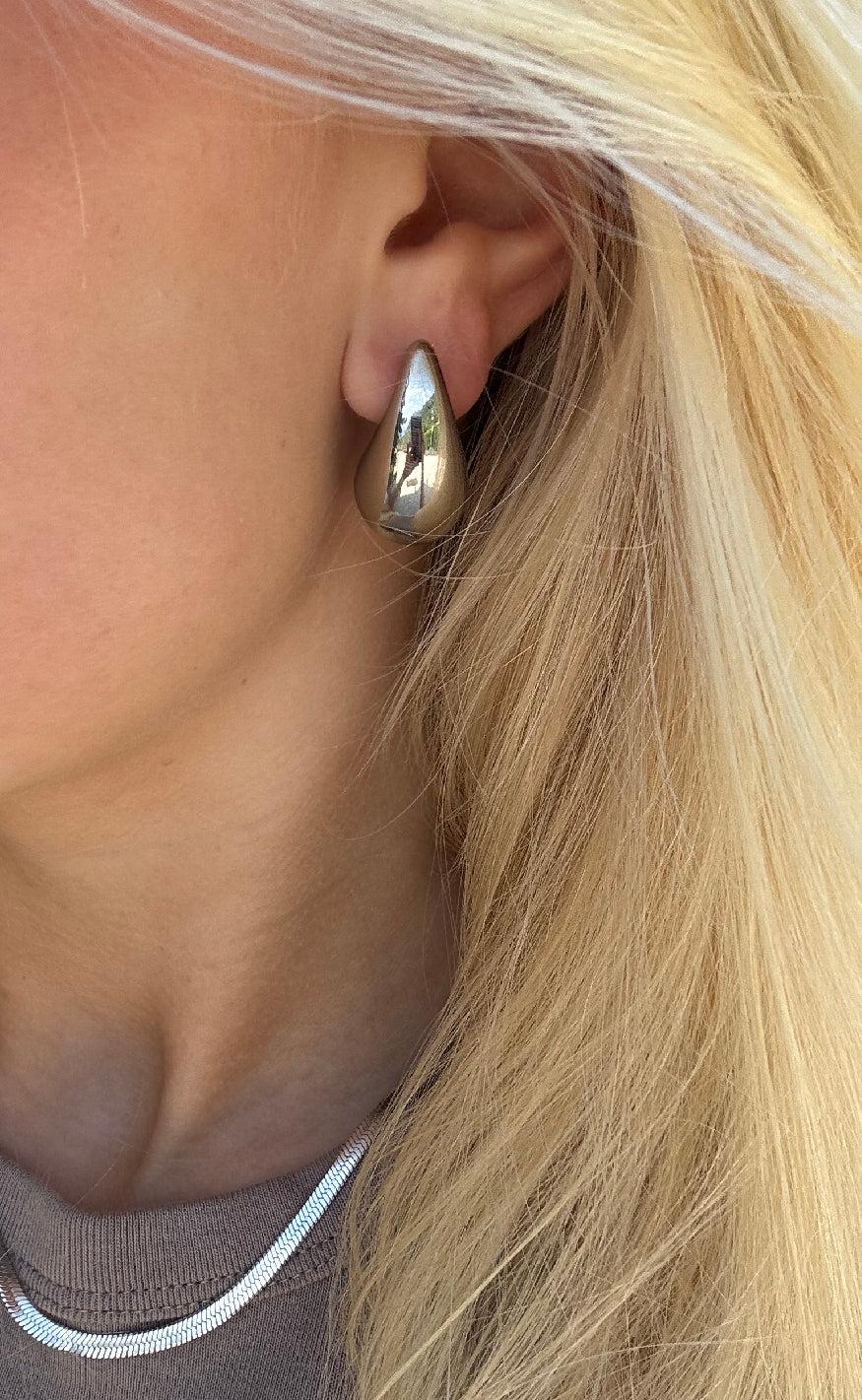 Smykkeli Copenhagen Øreringe - Dakota Drop - Silver Colour