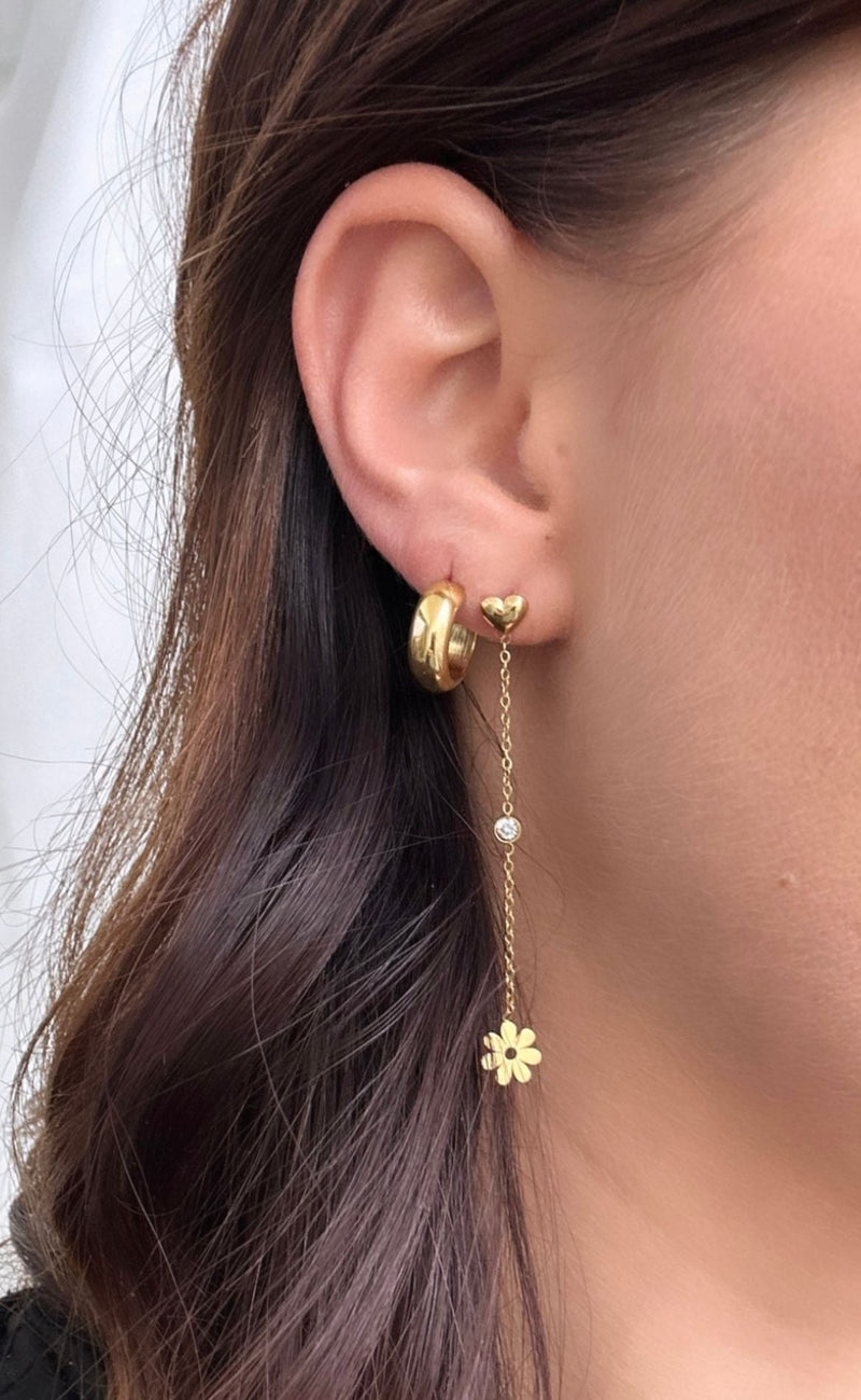 Smykkeli Copenhagen Øreringe - Giza Dangling - Gold Colour