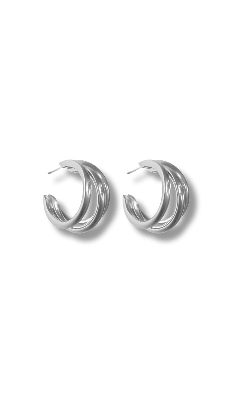 Smykkeli Copenhagen Øreringe / Hoops - Sevilla - Silver Colour