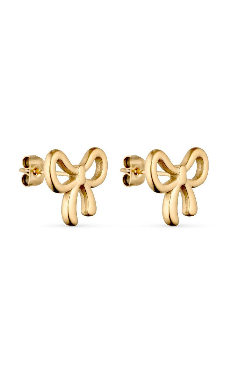 Smykkeli Copenhagen Øreringe - Las Vegas Bow - Gold Colour
