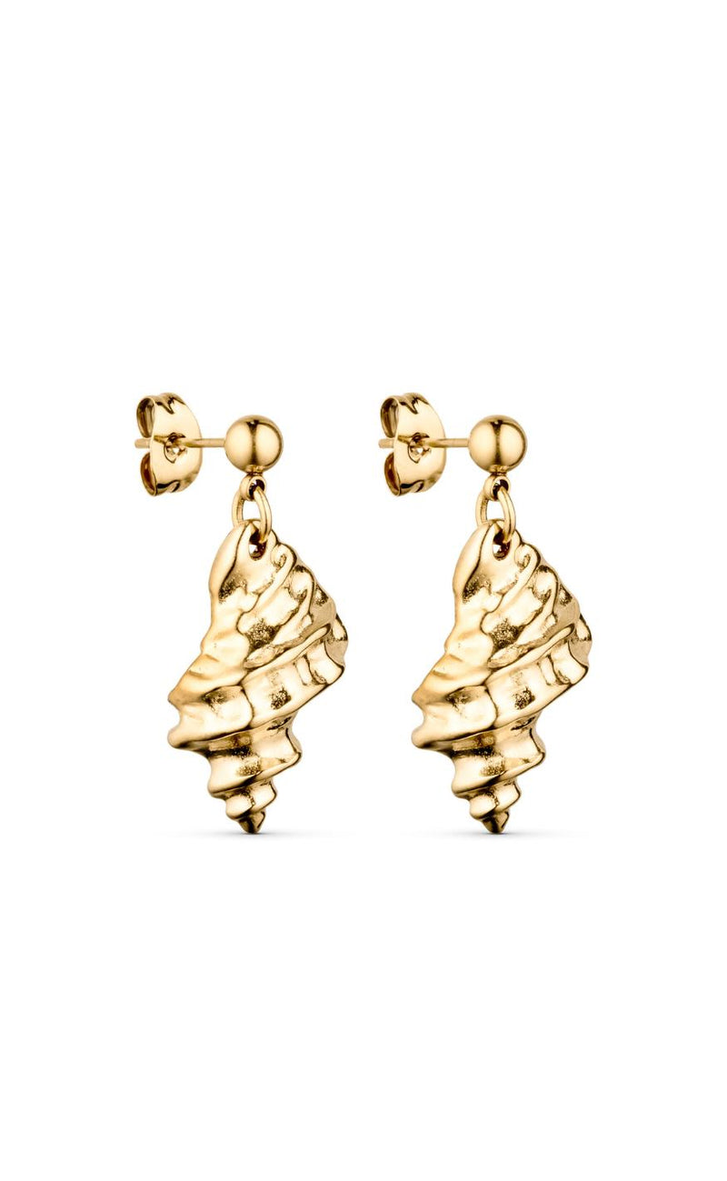 Smykkeli Copenhagen Øreringe - Shelly Long - Gold Colour