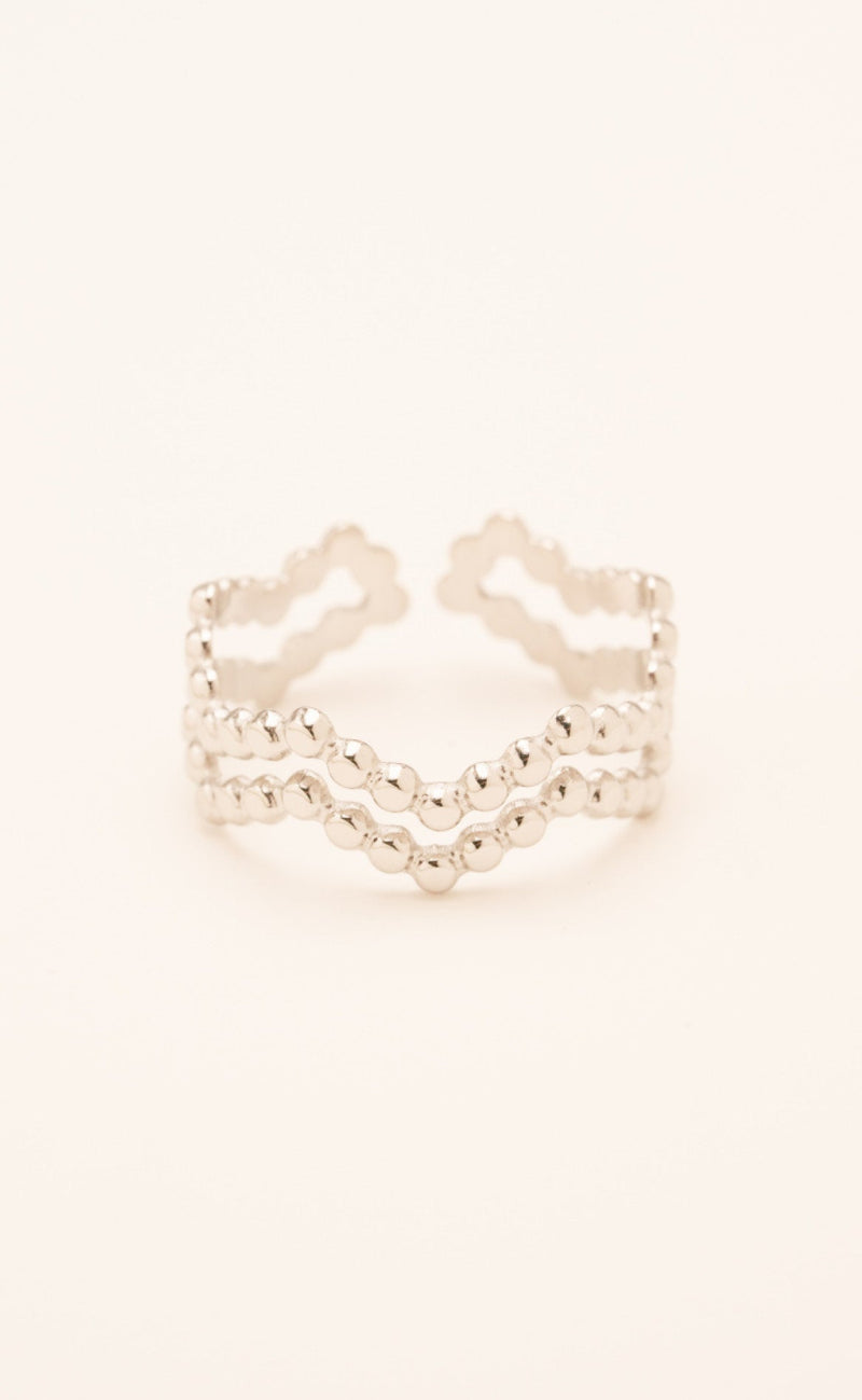 Smykkeli Copenhagen Ring - Bari - Silver Colour