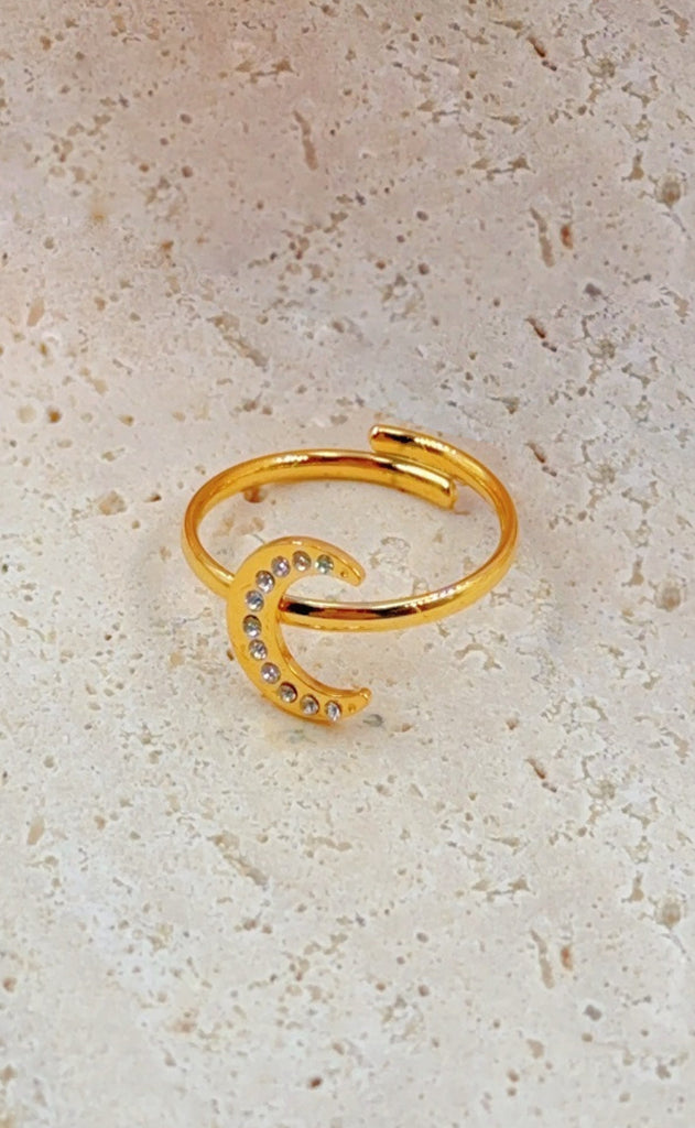 Smykkeli Copenhagen Ring - Havana Moon - Gold Colour
