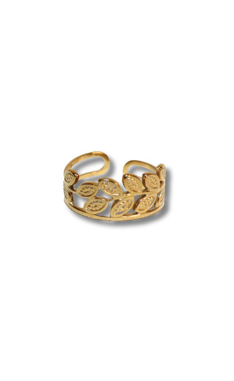 Smykkeli Copenhagen Ring - Lima Leaf - Gold Colour