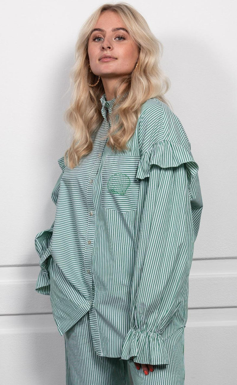 Stories From The Atelier Skjorte - Ocean Vibes - Green