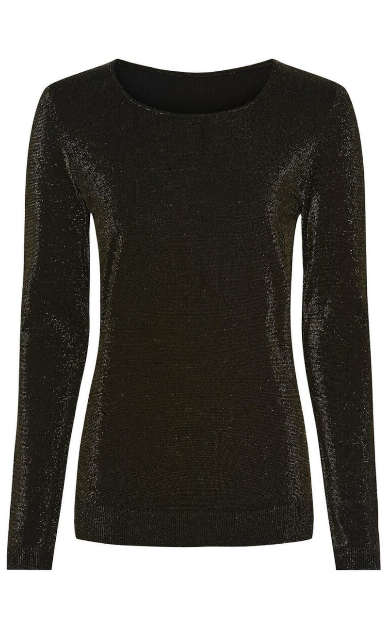 Tim & Simonsen Blouse - Las Vegas - Black/ Gold Glitter