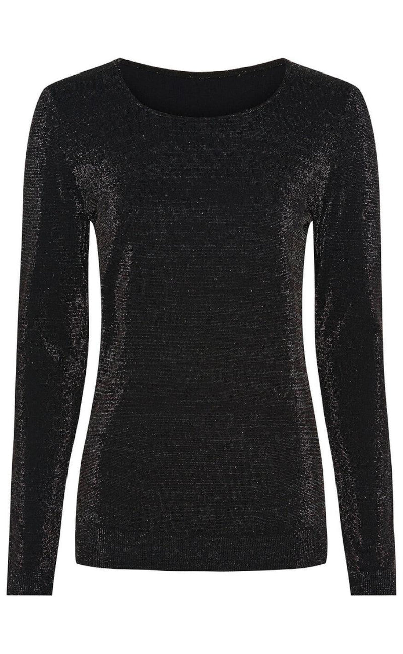 Tim & Simonsen Blouse - Las Vegas - Black/ Silver Glitter