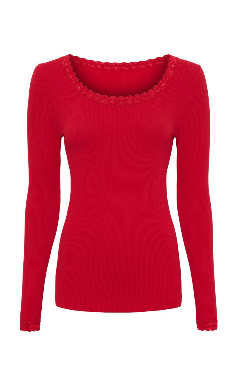 Tim & Simonsen Bluse - Frida Rib - Rosso
