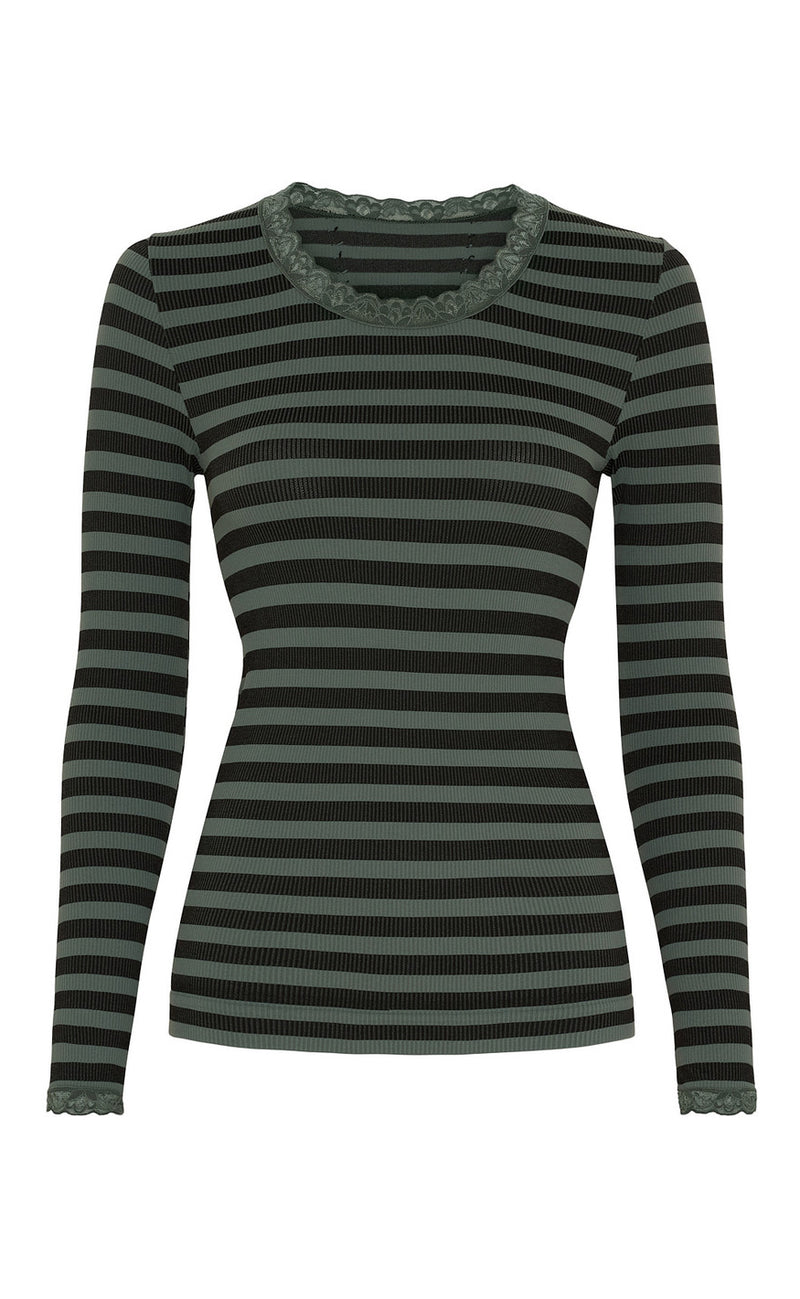 Tim & Simonsen Bluse - Isa Frida - Nero/Olivia