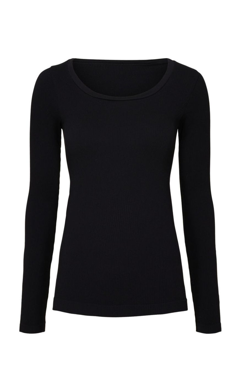 Tim & Simonsen Bluse - Linea Rib - Nero
