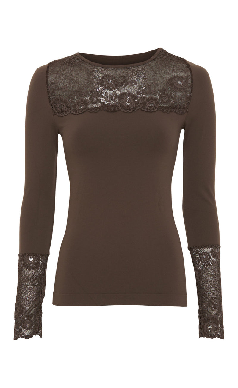 Tim & Simonsen Bluse - Nancy Lacechest - Caffe